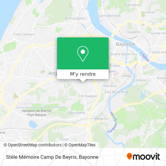 Stèle Mémoire Camp De Beyris plan