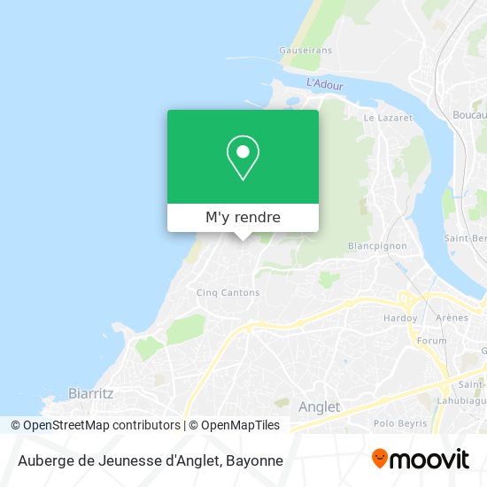 Auberge de Jeunesse d'Anglet plan