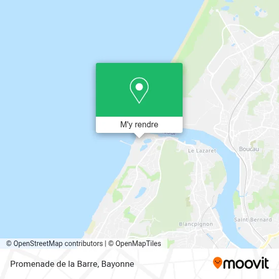 Promenade de la Barre plan