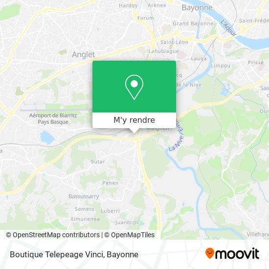 Boutique Telepeage Vinci plan