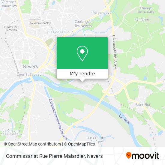 Commissariat Rue Pierre Malardier plan