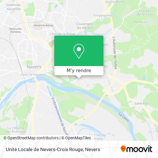 Unité Locale de Nevers-Croix Rouge plan