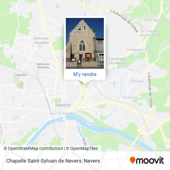 Chapelle Saint-Sylvain de Nevers plan