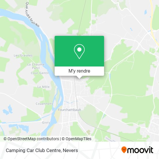 Camping Car Club Centre plan