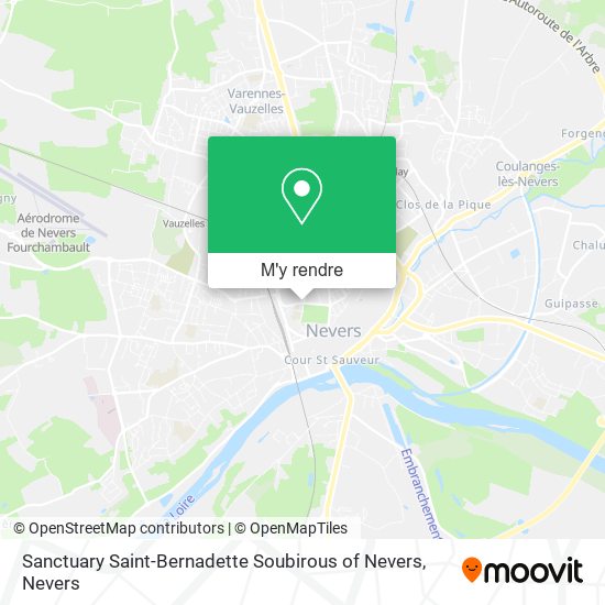 Sanctuary Saint-Bernadette Soubirous of Nevers plan