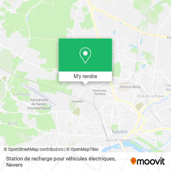Station de recharge pour véhicules électriques plan