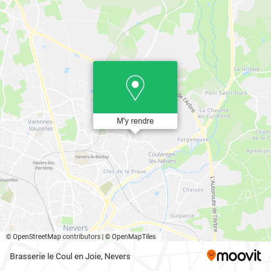 Brasserie le Coul en Joie plan