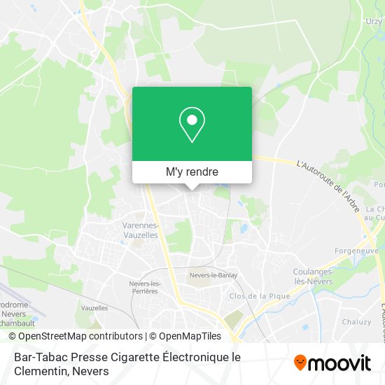 Bar-Tabac Presse Cigarette Électronique le Clementin plan
