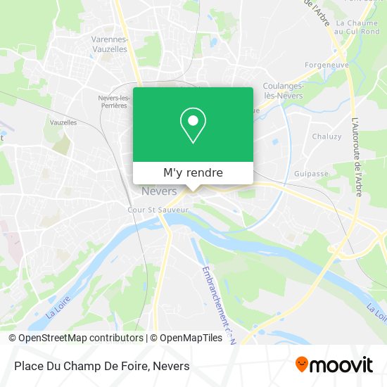 Place Du Champ De Foire plan