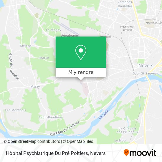 Hôpital Psychiatrique Du Pré Poitiers plan