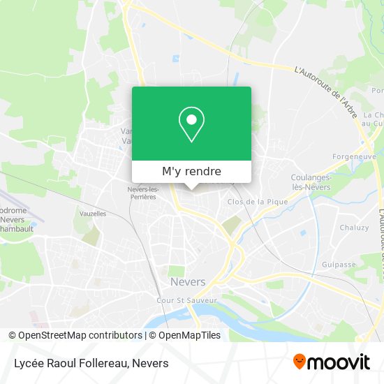 Lycée Raoul Follereau plan