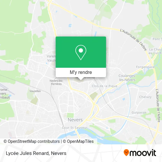 Lycée Jules Renard plan
