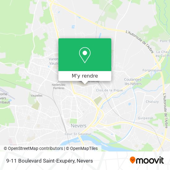 9-11 Boulevard Saint-Exupéry plan