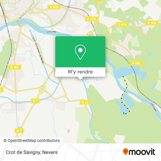 Crot de Savigny plan