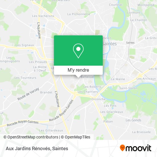 Aux Jardins Rénovés plan
