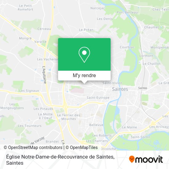 Église Notre-Dame-de-Recouvrance de Saintes plan