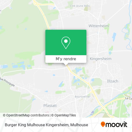 Burger King Mulhouse Kingersheim plan