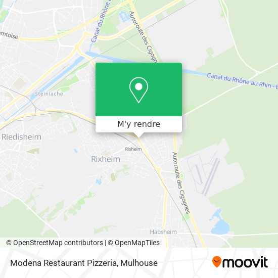 Modena Restaurant Pizzeria plan