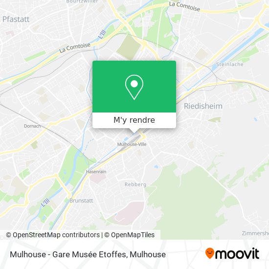 Mulhouse - Gare Musée Etoffes plan