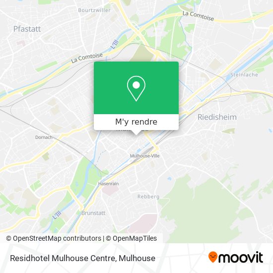 Residhotel Mulhouse Centre plan