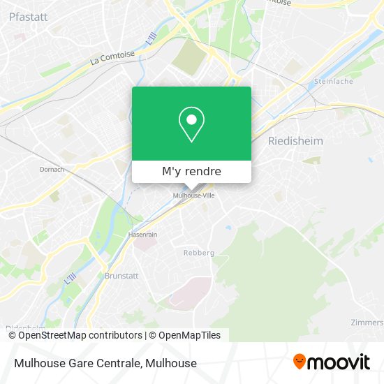 Mulhouse Gare Centrale plan
