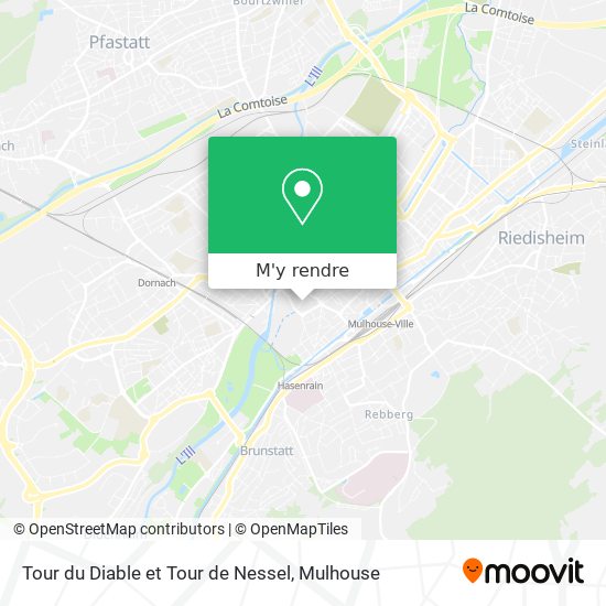 Tour du Diable et Tour de Nessel plan