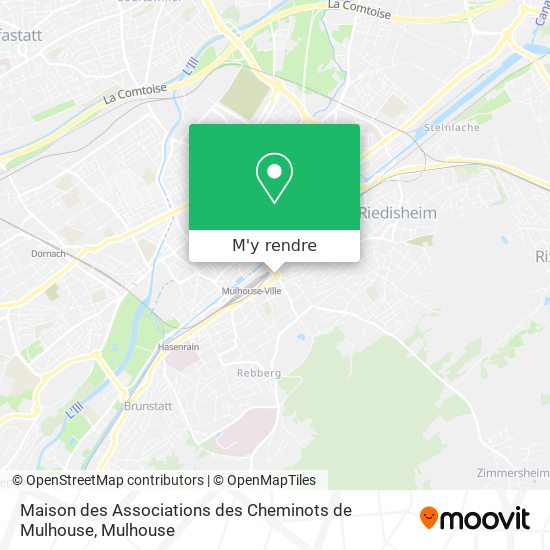 Maison des Associations des Cheminots de Mulhouse plan