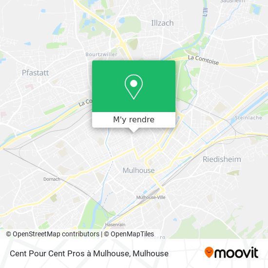 Cent Pour Cent Pros à Mulhouse plan