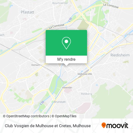 Club Vosgien de Mulhouse et Cretes plan