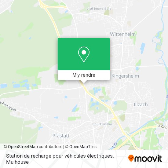 Station de recharge pour véhicules électriques plan