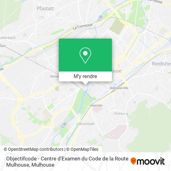 Objectifcode - Centre d'Examen du Code de la Route Mulhouse plan