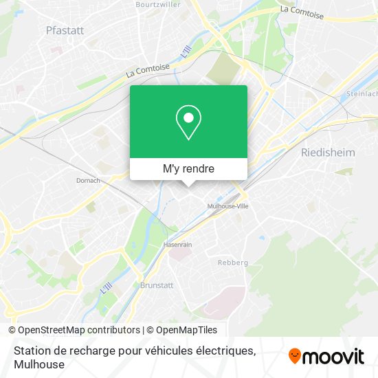 Station de recharge pour véhicules électriques plan