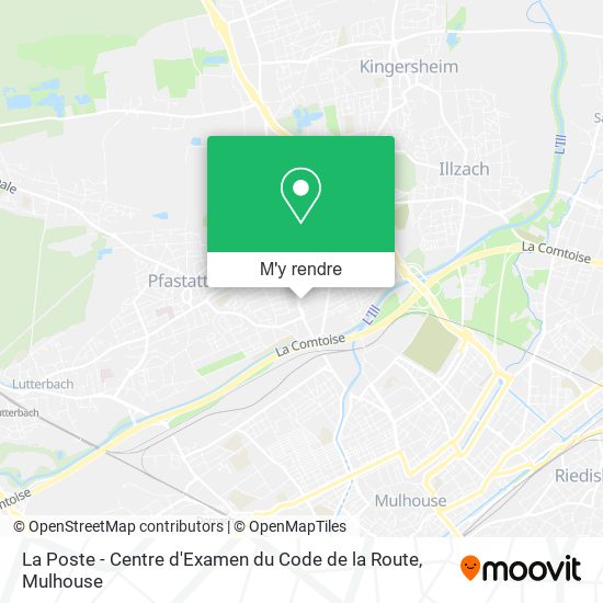 La Poste - Centre d'Examen du Code de la Route plan