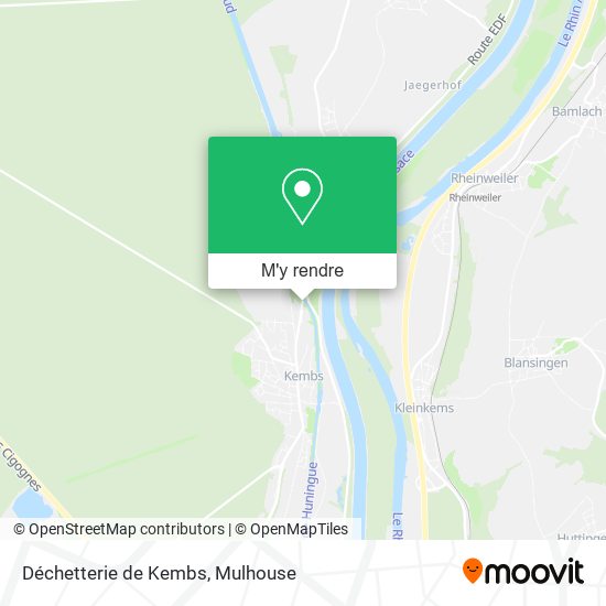Déchetterie de Kembs plan