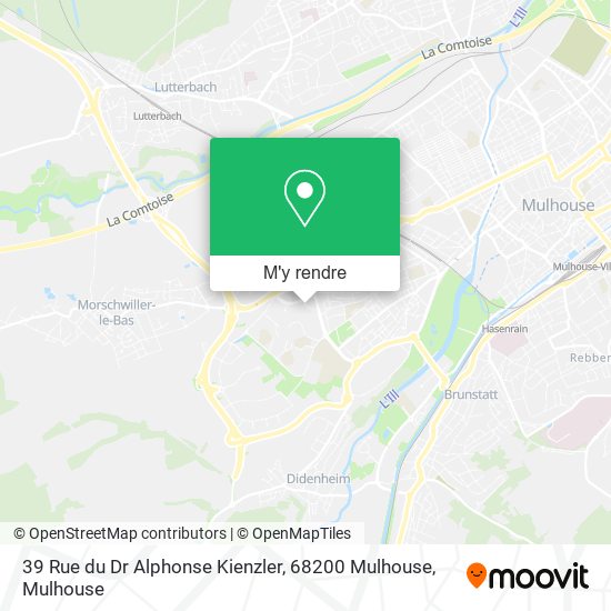 39 Rue du Dr Alphonse Kienzler, 68200 Mulhouse plan