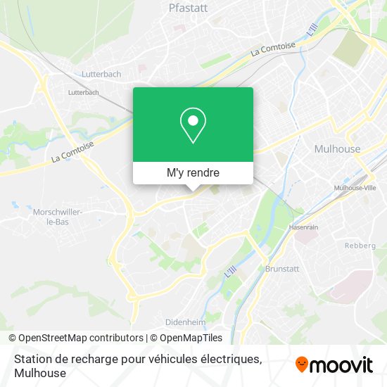 Station de recharge pour véhicules électriques plan