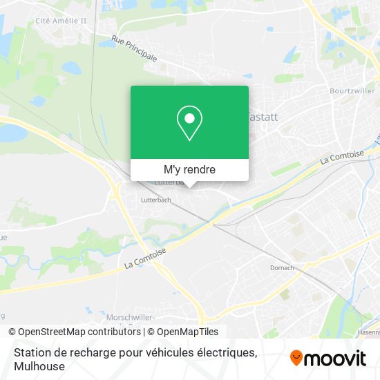 Station de recharge pour véhicules électriques plan