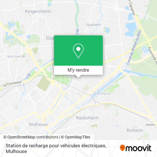 Station de recharge pour véhicules électriques plan