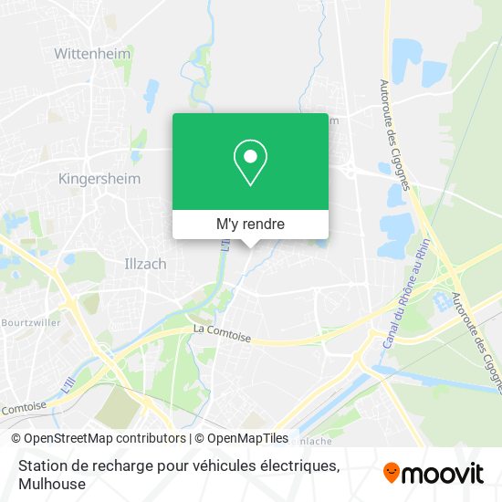 Station de recharge pour véhicules électriques plan