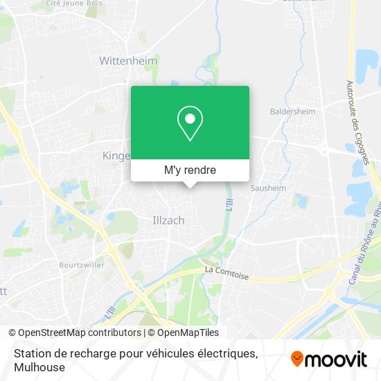 Station de recharge pour véhicules électriques plan