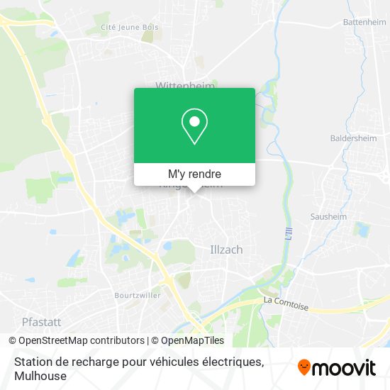 Station de recharge pour véhicules électriques plan