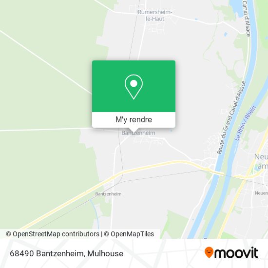 68490 Bantzenheim plan
