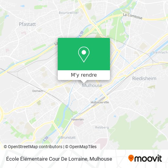 École Élémentaire Cour De Lorraine plan