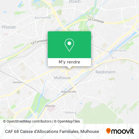 CAF 68 Caisse d'Allocations Familiales plan