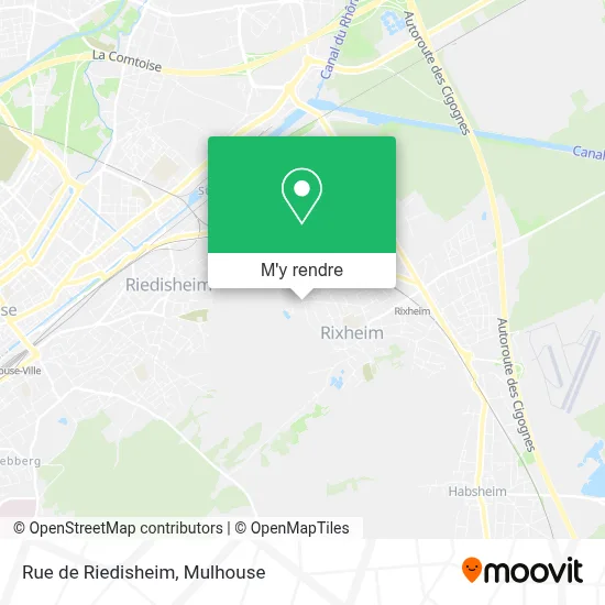 Rue de Riedisheim plan