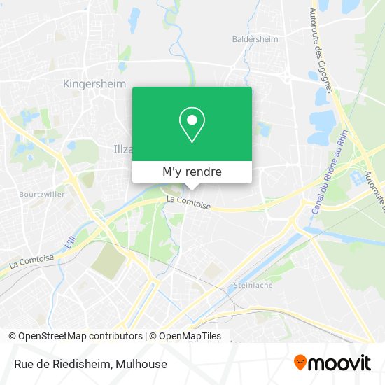 Rue de Riedisheim plan