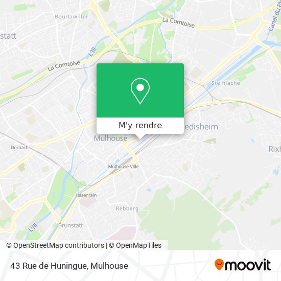 43 Rue de Huningue plan