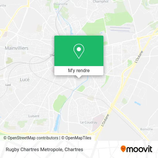 Rugby Chartres Metropole plan