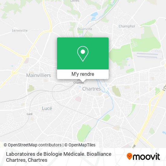 Laboratoires de Biologie Médicale. Bioalliance Chartres plan
