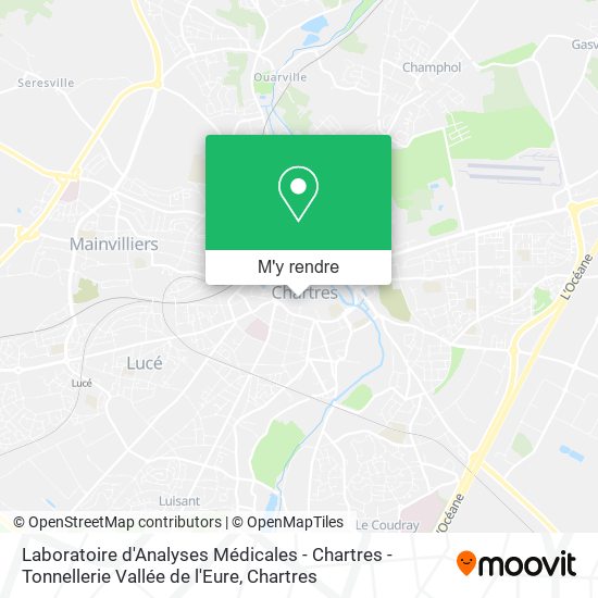 Laboratoire d'Analyses Médicales - Chartres - Tonnellerie Vallée de l'Eure plan